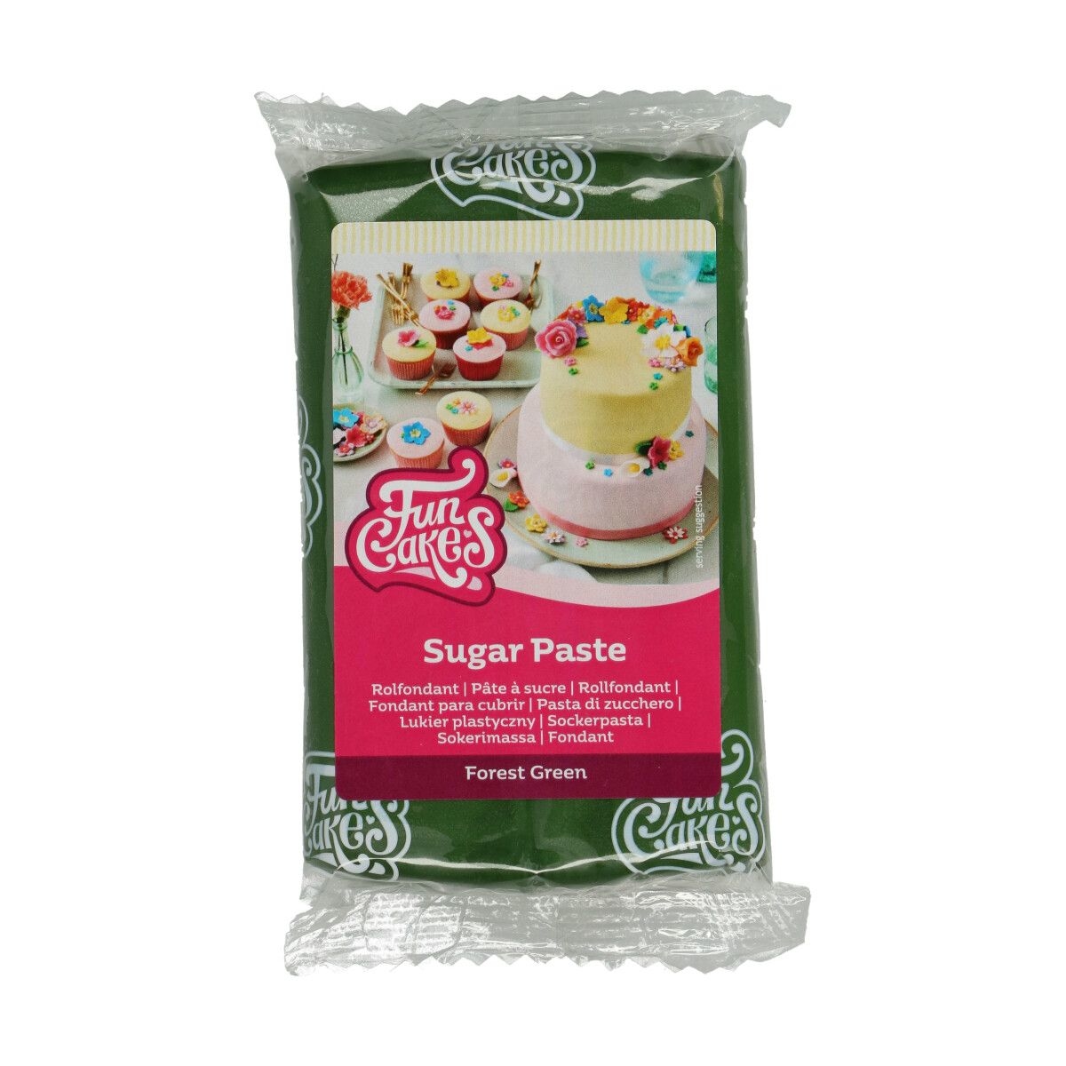 Pâte à sucre - Vert fôret - 250gr