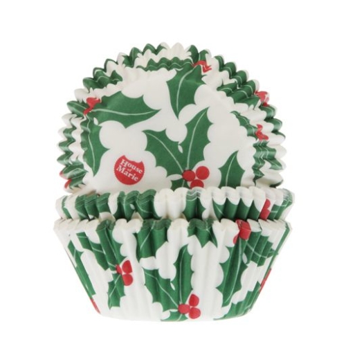 Caissettes à cupcakes Noel - bonhomme pain d'épice /48