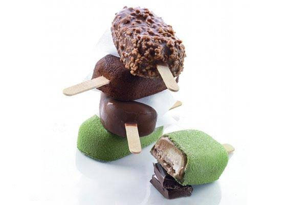 Moule mini Magnum Popsicles 7cm pour 4 glaces - Planète Gateau