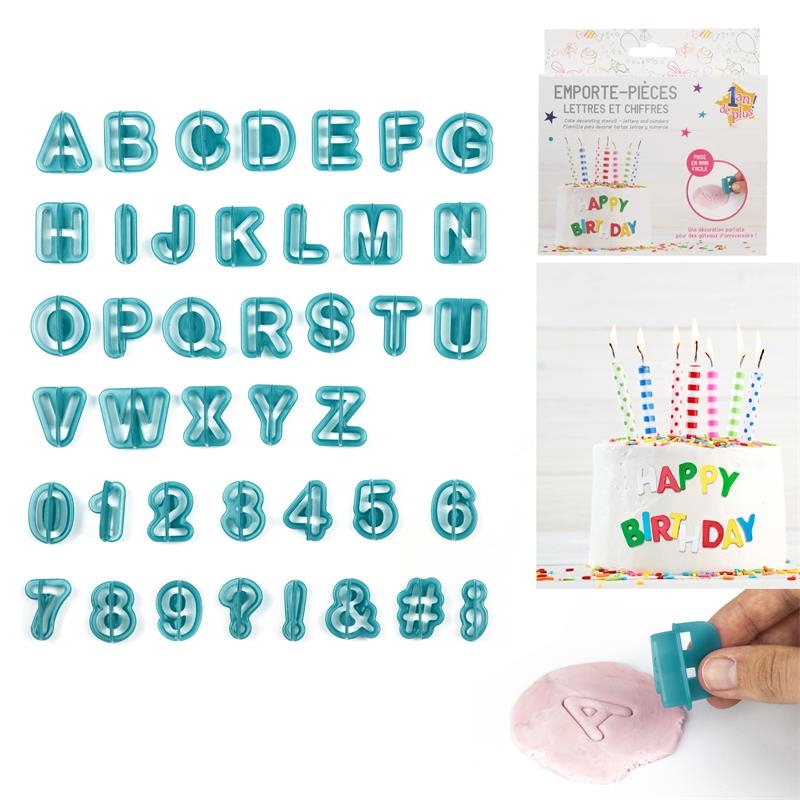 Emporte-pièces Alphabet en plastique