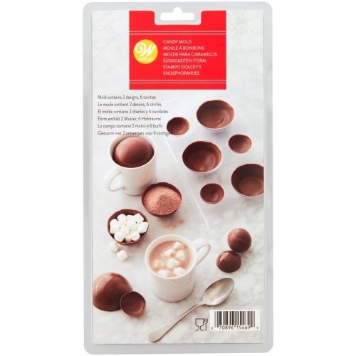 Kit moule à BUCHE FORET - moule + support plastique 24x10cm H8.2cm