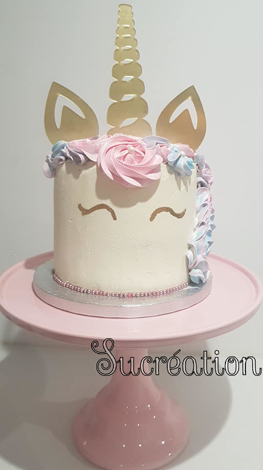 Décoration De Gâteau Comestible Pour Anniversaire, Licorne