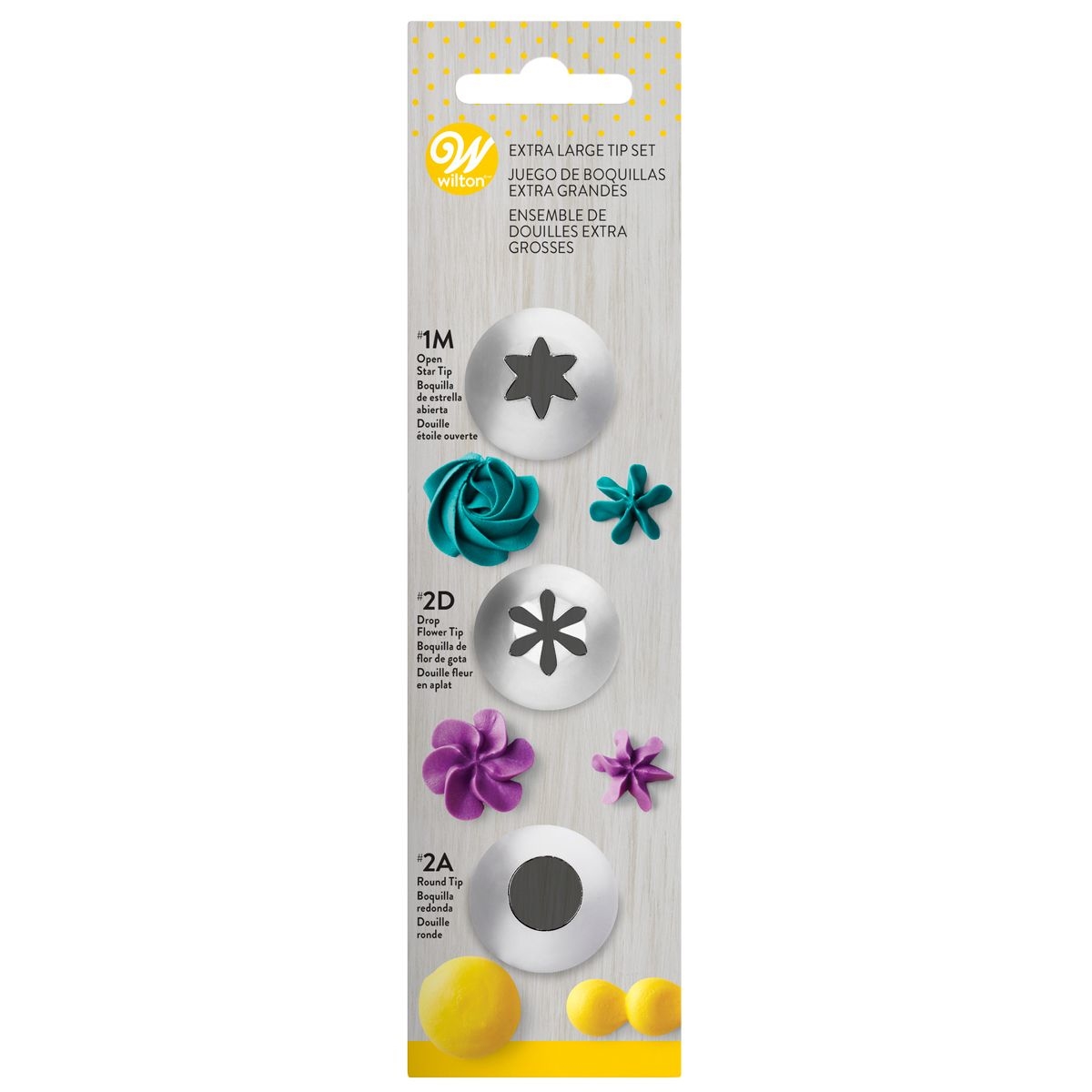 WILTON Set de 3 douilles #1M 2D 2A