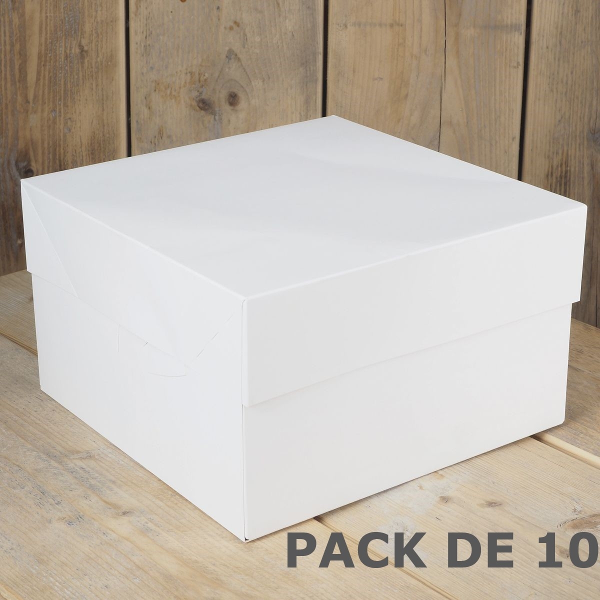 4 CUBES CARTON RIGIDE PERSONNALISABLE 30CM BLANC